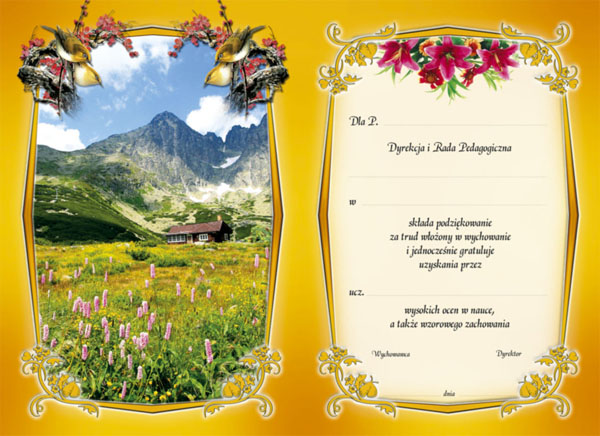 List Gratulacyjny Dla Rodzicow Ucznia Wnetrze Wielobarwne Wzor 3 Sklep Albero Pl