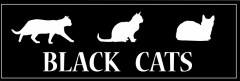 Śmieszne tabliczki refleksyjne (Black Cats)