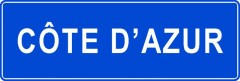 Tabliczki z nazwami miejsc i miejscowości (Côte d'Azur 2)