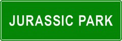 Tabliczki z nazwami miejsc i miejscowości (Jurassic Park 2)
