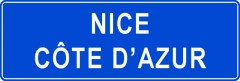 Tabliczki z nazwami miejsc i miejscowości (Nice Côte d'Azur 2)