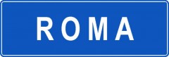 Tabliczki z nazwami miejsc i miejscowości (Roma 1)