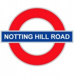 Tabliczki geograficzne (Notting Hill Road 3 ) 20x20