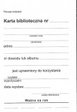 Karta biblioteczna B-191 - 100 szt.