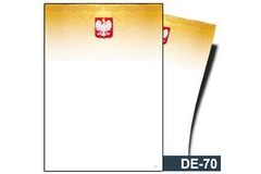 Dyplom z godłem (bez treści, linie pomocnicze) DE-70T