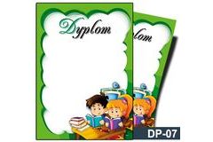 Dyplom dla dzieci DP-07T (linie pomocnicze)