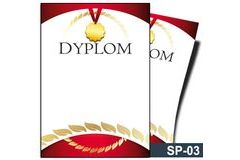 Dyplom sportowy (bez treści) SP-03