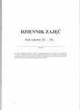 Dziennik zajęć pozalekcyjnych, pozaszkolnych, kursów praktycznych i zawodowych - MEN-I/6