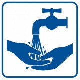 Znak: Zanim wyjdziesz umyj ręce (duży)