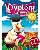 Dyplom ukończenia przedszkola (z treścią, linie pomocnicze) DS14