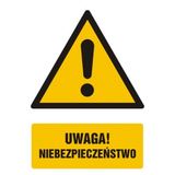 Uwaga niebezpieczeństwo - 15x22 - znak