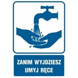 Zanim wyjdziesz umyj ręce - Znak