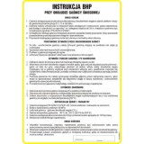 Tablica - Instrukcja BHP przy obsłudze gaśnicy śniegowej - 24,5 cm x 35 cm