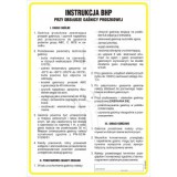 Tablica - Instrukcja BHP przy obsłudze gaśnicy proszkowej - 24,5 cm x 35 cm
