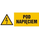 Pod napięciem - 7x21 - tabliczka