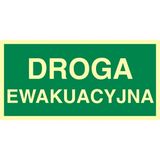 Droga ewakuacyjna - 15x30 - znak