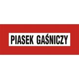 Piasek gaśniczy - 14x36 - znak