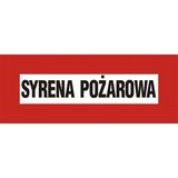 Syrena pożarowa - 14x36 - znak