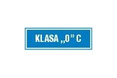 Klasa "0" C - tabliczka