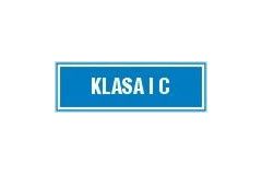 Klasa I C - tabliczka