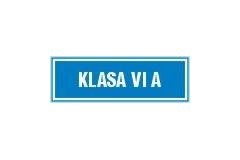 Klasa VI A - tabliczka