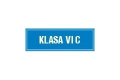 Klasa VI C - tabliczka