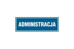 Tabliczka na drzwi - Administracja