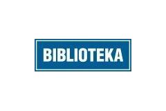 Tabliczka z napisem - Biblioteka