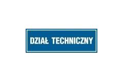 Dział techniczny - tabliczka