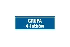 Grupa 4-latków - tabliczka