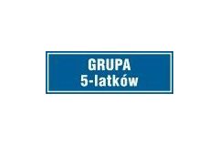 Grupa 5-latków - tabliczka