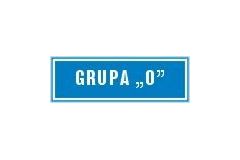 Grupa "0" - tabliczka