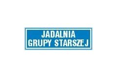 Tabliczka na drzwi - Jadalnia grupy starszej