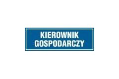 Kierownik gospodarczy - tabliczka