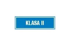 Klasa II - tabliczka