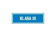 Klasa III - tabliczka