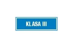 Klasa III - tabliczka