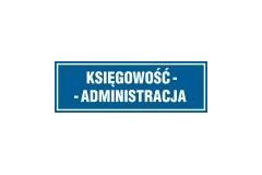 Księgowość-administracja - tabliczka