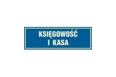 Księgowość i kasa - tabliczka