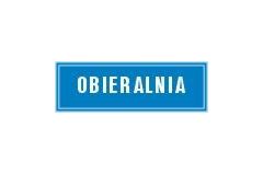 Obieralnia - tabliczka