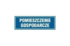 Tabliczka na drzwi - Pomieszczenie gospodarcze