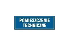 Tabliczka na drzwi - Pomieszczenie techniczne