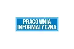 Tabliczka na drzwi - Pracownia informatyczna