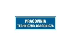 Pracownia techniczno-ogrodnicza - tabliczka