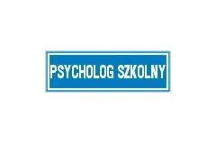Psycholog szkolny - tabliczka