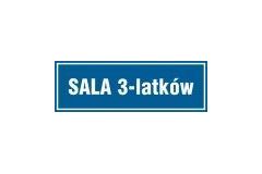 Sala 3-latków - tabliczka