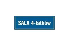 Tabliczka na drzwi - Sala 4-latków