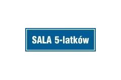 Tabliczka na drzwi - Sala 5-latków