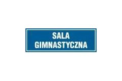 Sala gimnastyczna - tabliczka