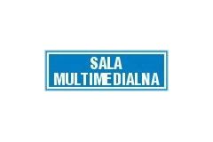 Sala multimedialna - tabliczka